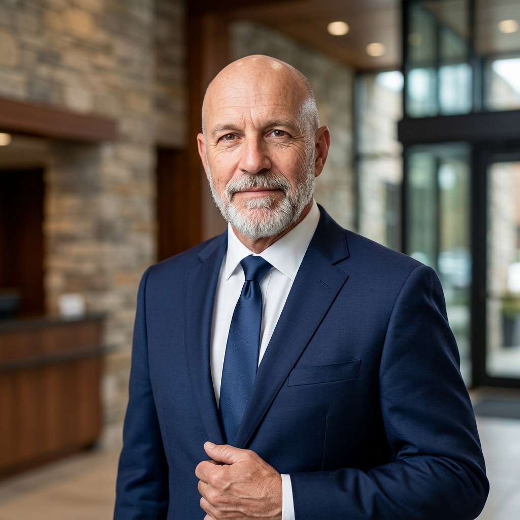 Boutique Brokerage Lobby · Editorial Magazine Styling headshot example
