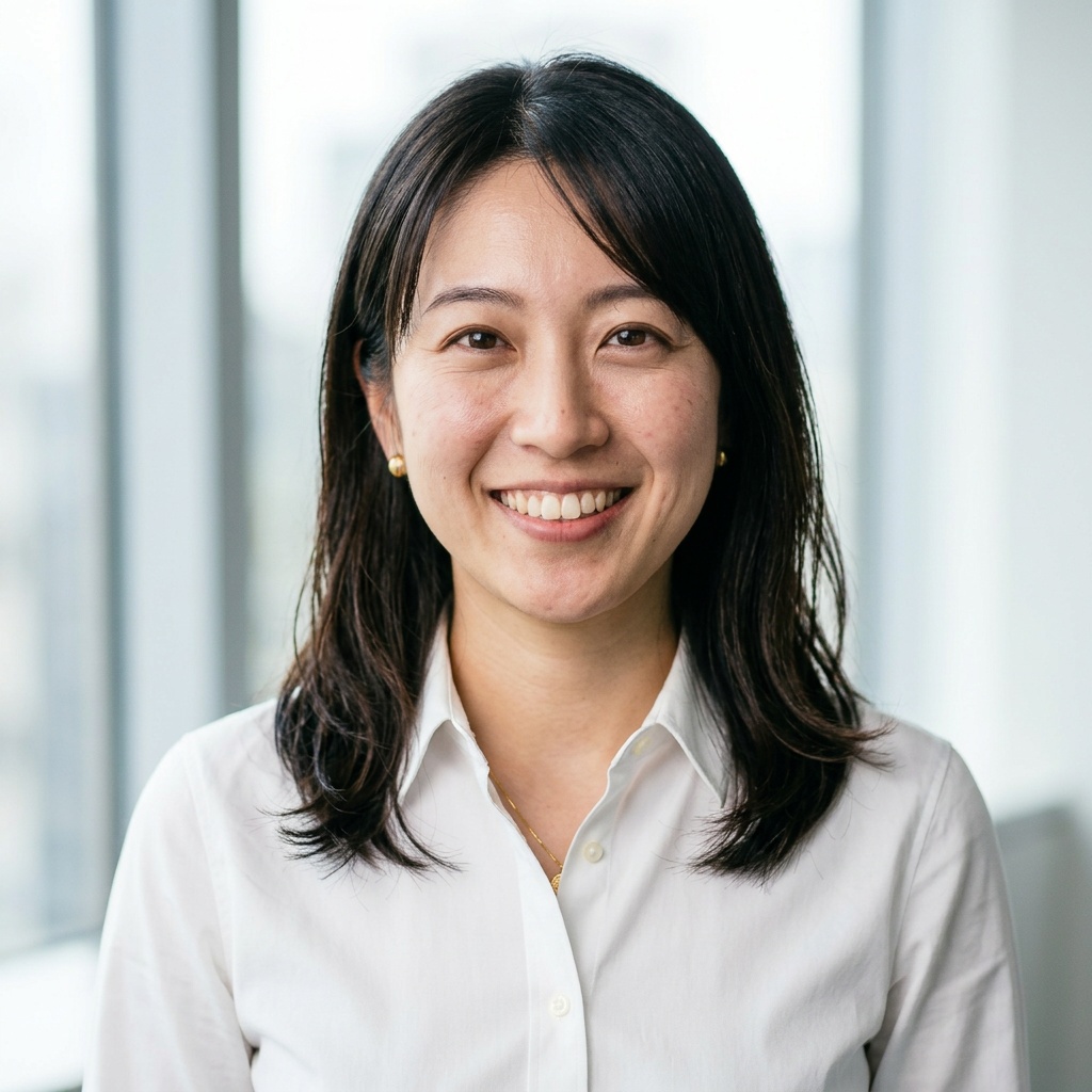 Window · White button-up shirt headshot example